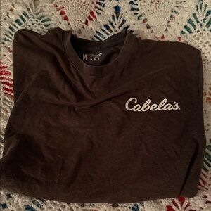 Cabela's Dark Brown Fish Graphic Tee